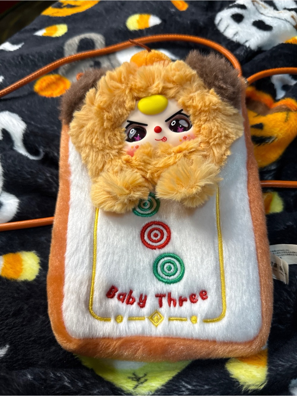 Baby Three BB3 Mahjong Phone Pouch Crossbody Bag Plush - Brown Bear